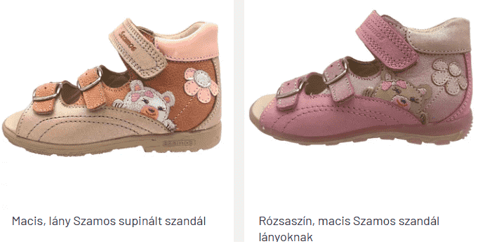 Szamos supinált szandál