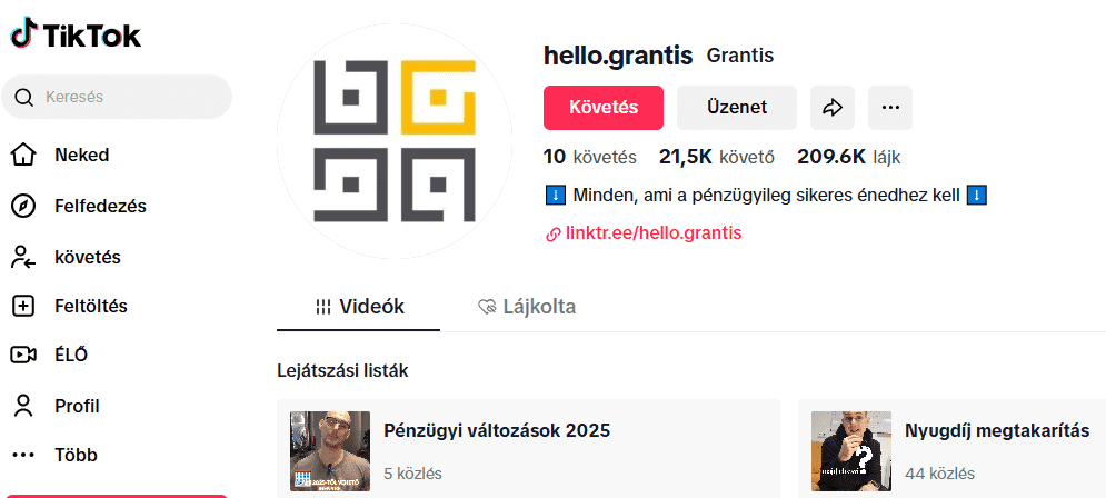 Pénzügyi edukáció TikTokon